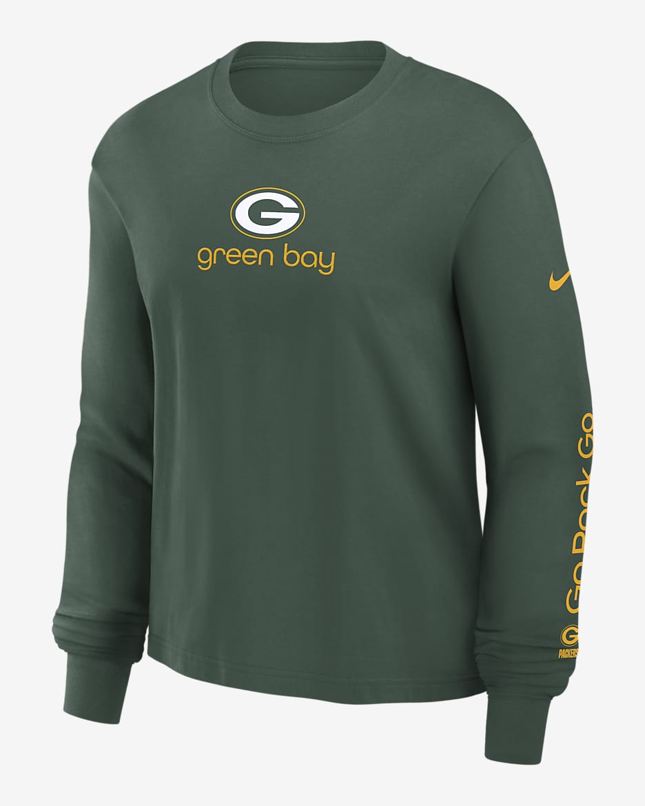 Packers women's long sleeve shirt hotsell